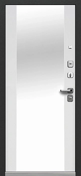 Luxor Букле черный Зеркало Эмалит белый