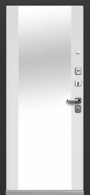 Luxor Букле черный Зеркало Эмалит белый