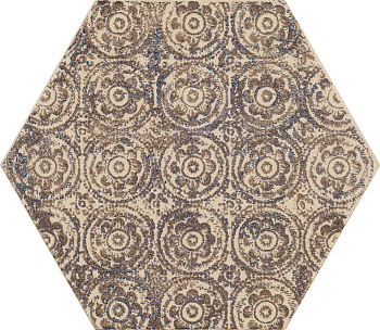 Glitter Mood декор blue heksagon C 17,1х19,8 Glitter Mood декор blue heksagon C 17,1х19,8