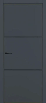 Квалитет К11 Графит премьер мат ALU Золотая с 4-х молдинг серебро (Mh)