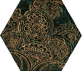 Urban Colours декор green Heksagon B 17,1х19,8