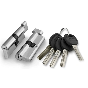 Цилиндровый механизм Punto 60 30/30 SN Ключ/вертушка Цилиндровый механизм Punto 60 30/30 SN Ключ/вертушка