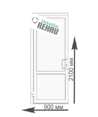 Дверь входная пластиковая Rehau Intelio без стекла Дверь входная пластиковая Rehau Intelio без стекла