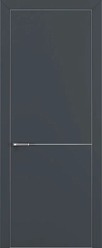 Квалитет К10 Графит премьер мат ALU Серая с 4-х молдинг серебро (Mh)