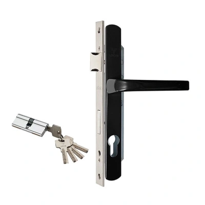 Замок калиточный Black алюминий (AL)+ЦАМ Arni