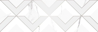 Viva белый 20x60 декор глянцевый