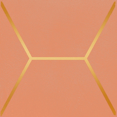 Витраж декор оранжевый 15х15