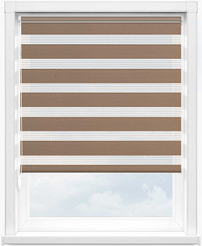 Зебра ТЕТРИС 2746 темно-бежевый, 280 см