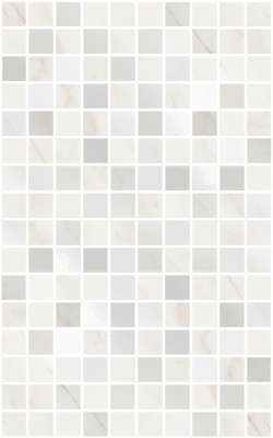 Гран Пале декор мозаичный белый 25х40