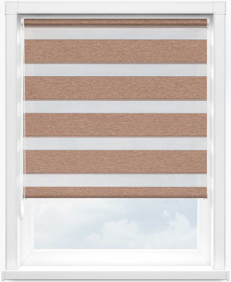 Зебра ЛОФТ ВО 2870 коричневый, 280 см