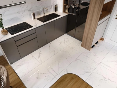 Керамогранит Buono Ceramica Marble Statuario Alba Glossy