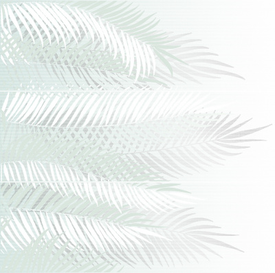 Gradient панно листья зеленый 20х60 (59,4x59,8)