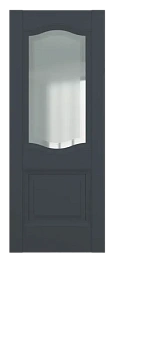 Венеция ДО Baguette B2.2 Сатинато с рамкой Графит премьер мат