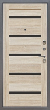 M4 Дуб Сонома светлый вс. Черное стекло