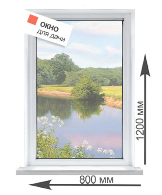 Окно для дачи глухое Артикул: 48437 Окно для дачи глухое Артикул: 48437