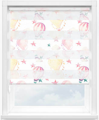 Зебра ОБЛАКА 4096 розовый, 280 см