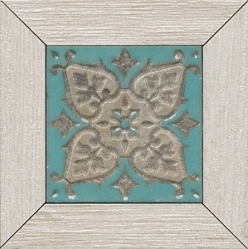 Меранти вставка мозаичный белый 13х13