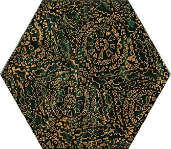 Urban Colours декор green Heksagon A 17,1х19,8