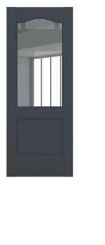 Венеция ДО Baguette B5.1 стекло прозрачное Графит премьер мат