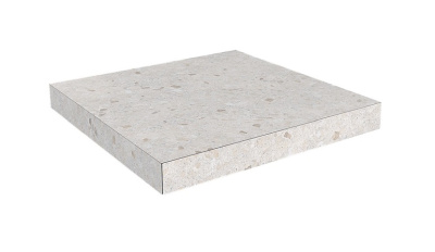 Терраццо ступень угловая клееная беж светлый 33х33 Терраццо ступень угловая клееная беж светлый 33х33