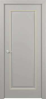 Неаполь ДГ ART Classic Т2 Светло-серая эмаль патина золото (в канавку)