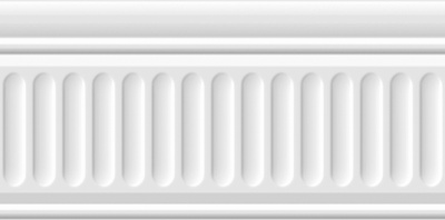 Бланше бордюр структурированный белый 9,9х20