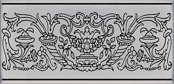 Авеллино бордюр серый 7,4х15