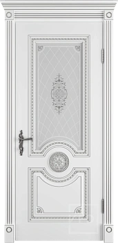 Грета ДО 3D матовое с рисунком патина серебро PS