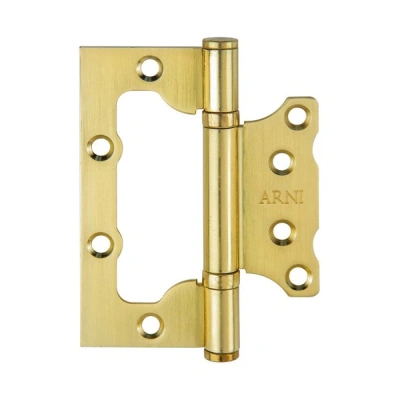 Петля накладная универсальная 100*75 (матовое золото) Arni