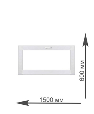 Окно с фрамугой 1500х1600 мм