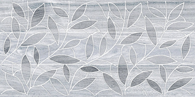 Bona декор Leaves темно-серый 20х40