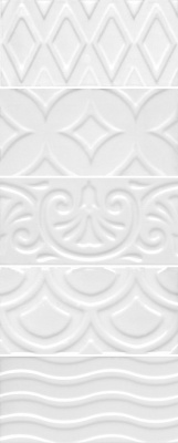 Авеллино плитка белый структура mix 7,4х15