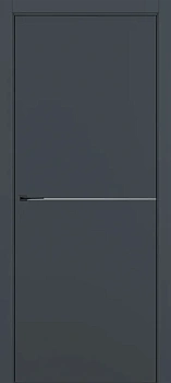 Квалитет К10 Графит премьер мат ALU Черная с 4-х молдинг серебро (Mh)