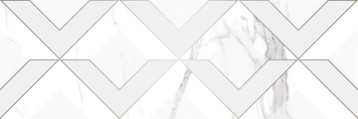 Viva белый 20x60 декор глянцевый