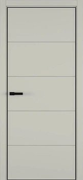 Groove ДГ ART Lite RAL 7044 ALU Черная с 4-х