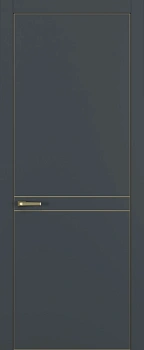 Квалитет К13 Графит премьер мат ALU Золотая с 4-х молдинг золото (Mg)