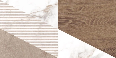 Savage узор коричневый 25x50 плитка матовый