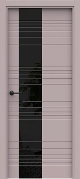 Blend 9 ДГ Lacobel черный лак (38) ПВХ в цвет полотна с 2-х сторон Врезка 0