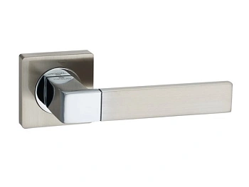 Ручка Бари E7 квадрат SN/PC матовый никель/блестящий хром Lockit