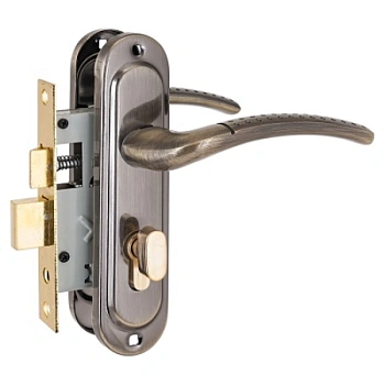 Замок врезной 132 /50 вертушка, с ручкой АВ (старая бронза) Аллюр (Стандарт) Замок врезной 132 /50 вертушка, с ручкой АВ (старая бронза) Аллюр (Стандарт)