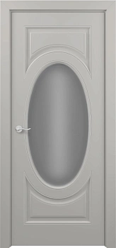 Лувр ДО ART Classic Т2 Сатинато Светло-серая эмаль патина серебро (в канавку)