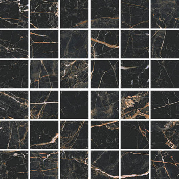 Marquina Gold мозаика полированная 29,7х29,7 Marquina Gold мозаика полированная 29,7х29,7