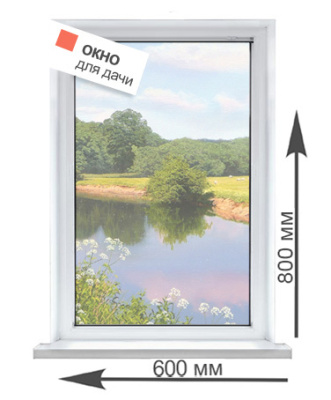 Окно для дачи глухое Артикул: 48435