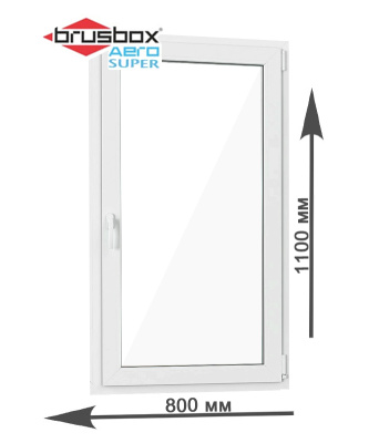 Пластиковое окно Brusbox Super Aero (одностворчатое)