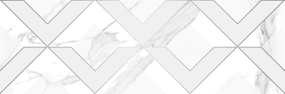 Viva белый 20x60 декор глянцевый