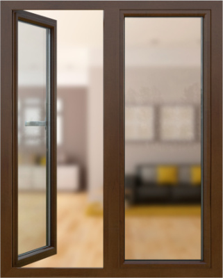 Цветное окно Тёмная ольха (NEW)