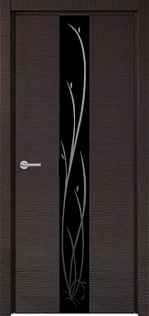 H-4 зеркало черное с рисунком