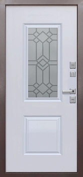 Termo 3 Шоколад Велюр белый софт с фигурной вставкой