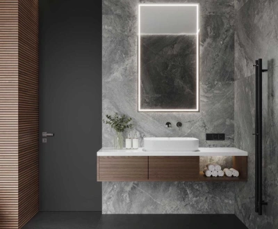 Materica Grey 80x160 керамический гранит матовый карвинг