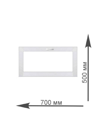 Окно с фрамугой 700х500 мм